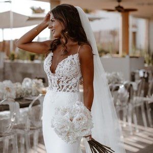 NEW ENZOANI MCKINLEY WEDDING DRESS, UNALTERED